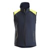 Snickers 8029 FlexiWork Neon Stretch Work Vest Black/Neon Yellow